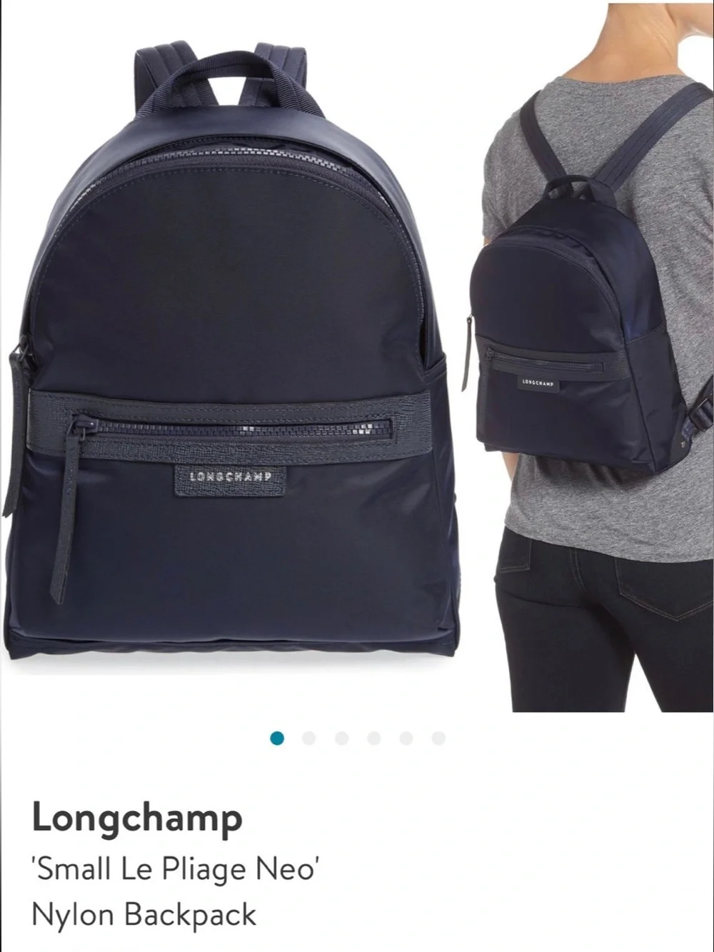 LONGCHAMP Le Pliage Neo Small Backpack NAVY